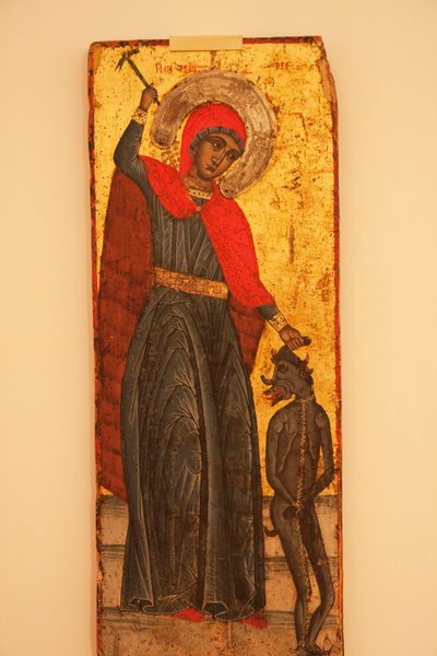 Byzantine Icon on Display at the Icon Gallery, Ohrid, Macedonia by Unknown